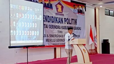 Ketua DPC Bangka Sampaikan Hal Ini, Pada Kegiatan Dikpol Gerindra