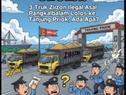 Geger! 3 Truk Zirkon Ilegal Asal Pangkal Balam Lolos ke Tanjung Priok, Ada Apa..?  ​