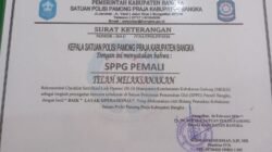 Satuan Polisi Pamong Praja Kabupaten Bangka, Berikan Penghargaan Ini Kepada Yayasan Same-Same Berkah