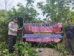 Sudah Terjadi Beberapa Titik Kebakaran, Polsek Sungailiat Giatkan Sosialisasi Pencegahan Karhutla