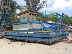 Pengerukan Alur Muara di Kerjakan PC, Ternyata Ponton CSD Bantuan CSR PT Timah Mangkrak.